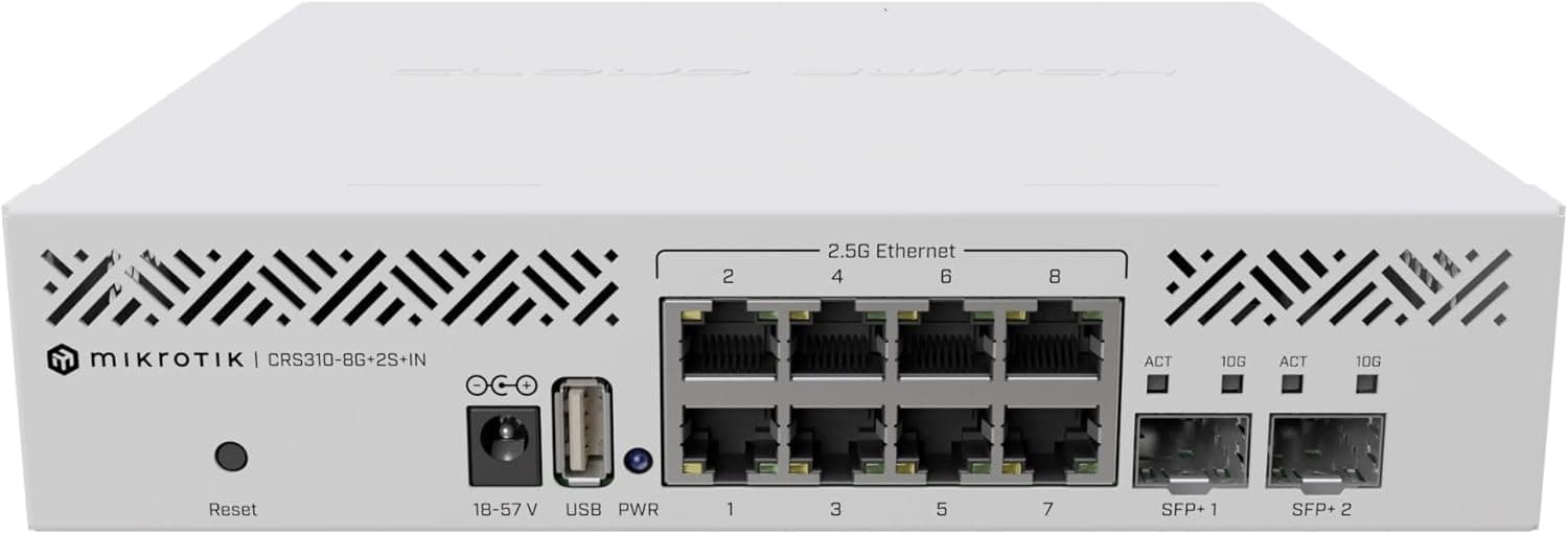 Image of MikroTik CRS310 2.5G Network Switch